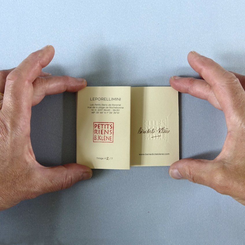 Les Petits Riens © Bénédicte Klène. 2017