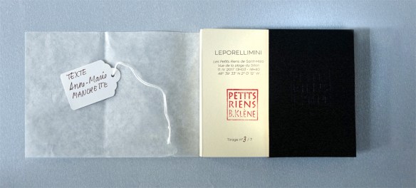 Les Petits Riens © Bénédicte Klène. 2017