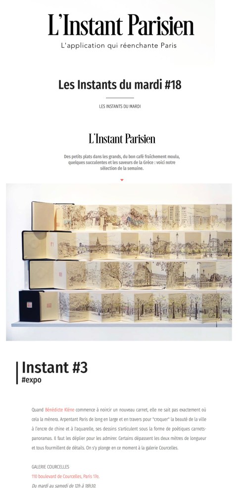 Article Instant parisien