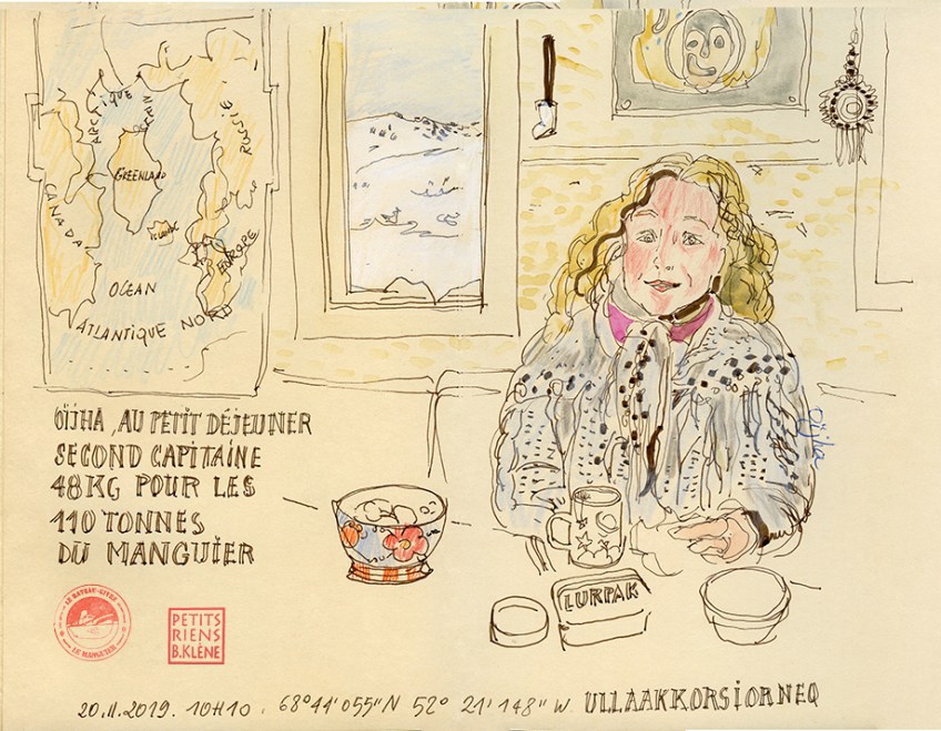 Les Petits Riens du Groenland © ADAGP Bénédicte Klène. Résidence Artistes en Arctique 2019