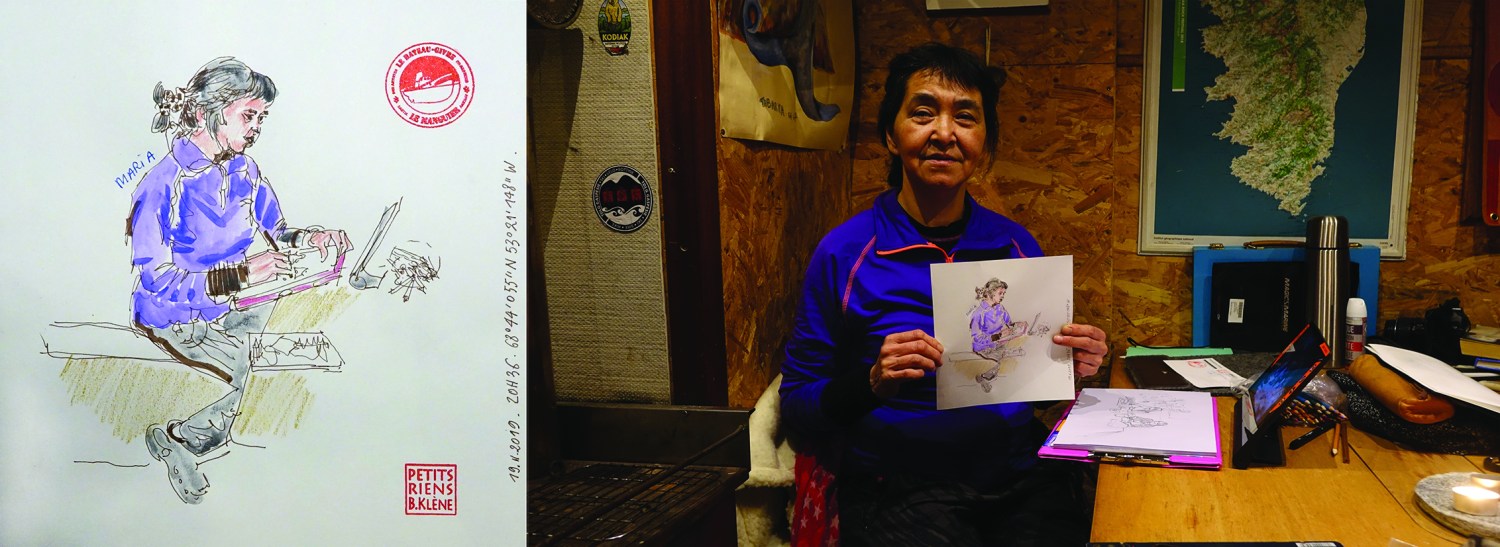 Les Petits Riens © ADAGP / Bénédicte Klène. Résidence Artistes en Arctique 2019